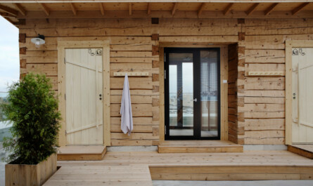 VALO Hotel & Work's log sauna in Helsinki